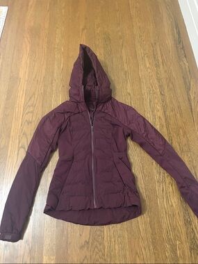 Lululemon Down For It All Jacket Full Zip Hood Size 6